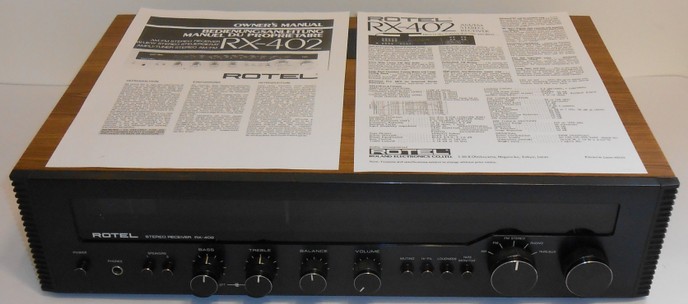 Rotel RX402 - Retrotech Audio - Vintage Audio